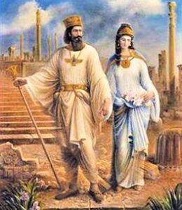 Kráľ Nabuchodonozor a jeho manželka
